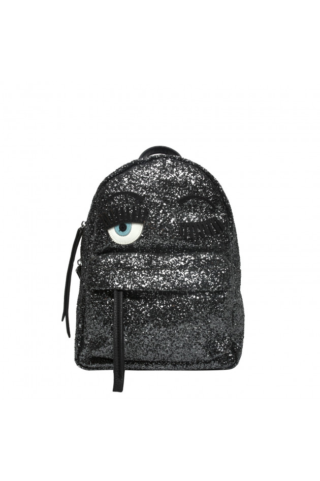 Chiara Ferragni Rucksack FLIRTING in Silber Pailletten