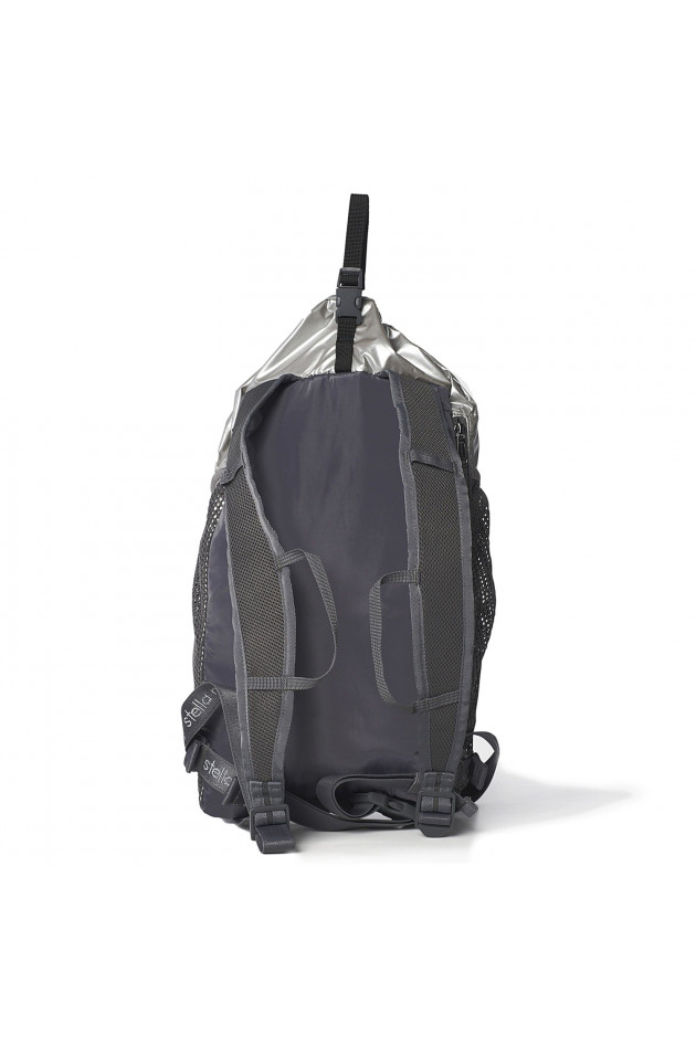 Stella McCartney Rucksack RUN PACKABLE in Silber/Grau