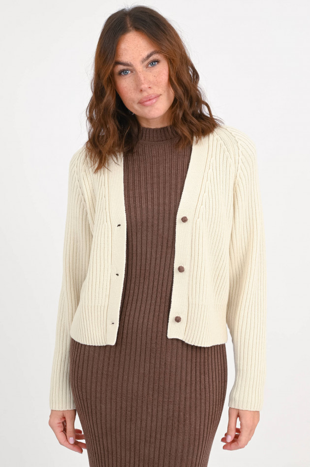Rudolf Rippstrickjacke MILLICENT in Natur