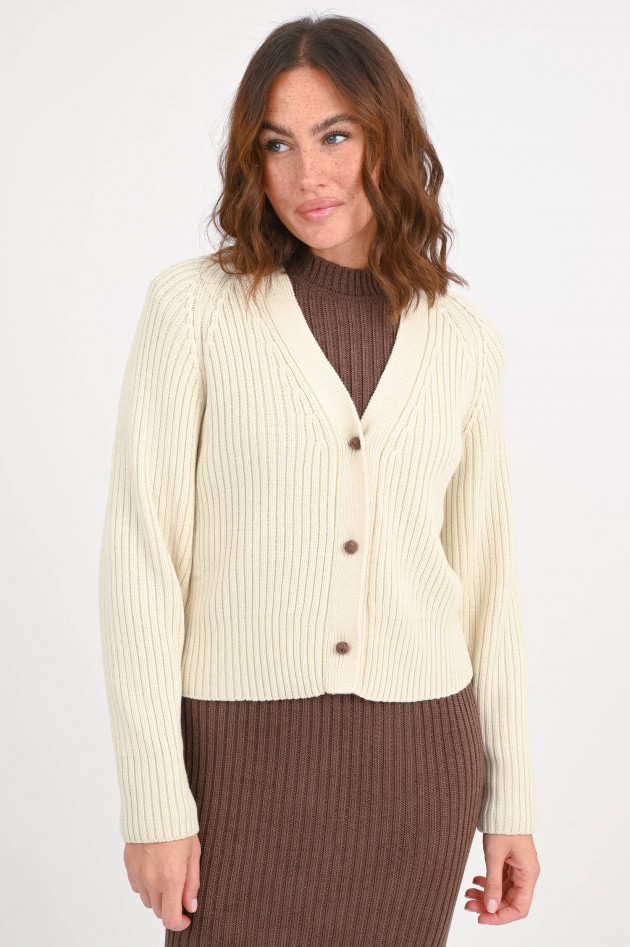 Rudolf Rippstrickjacke MILLICENT in Natur