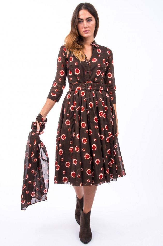 Samantha Sung Kleid AUDREY in Braun/Rot