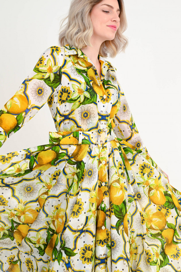 Samantha Sung Kleid ASTER DRESS in Gelb gemustert
