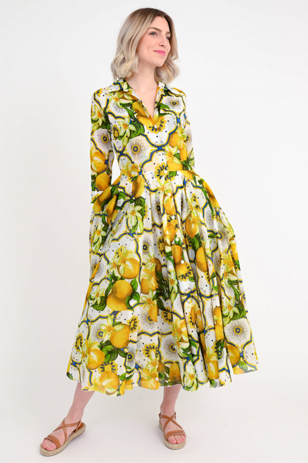 Samantha Sung Kleid ASTER DRESS in Gelb gemustert