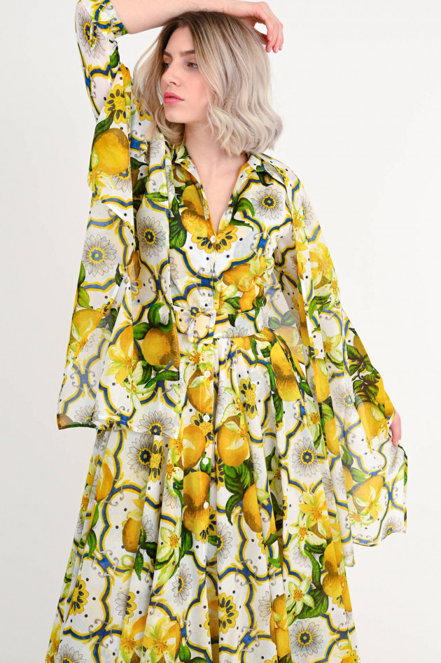 Samantha Sung Kleid ASTER DRESS in Gelb gemustert