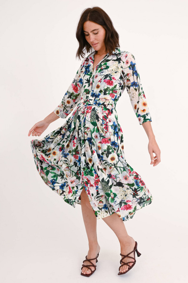 Samantha Sung Kleid AUDREY in Weiß/Multicolor gemustert