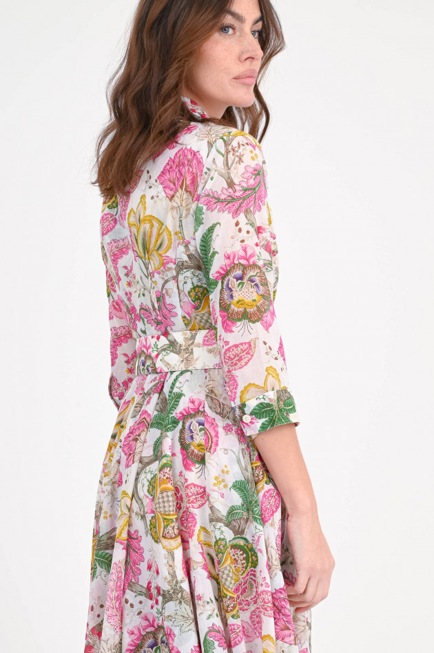 Samantha Sung Kleid ASTER mit Blumenmuster in Weiß/Multicolor