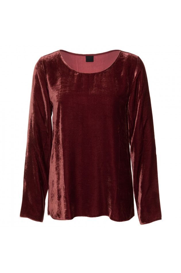 Aspesi Samt Shirt langarm in Bordeaux