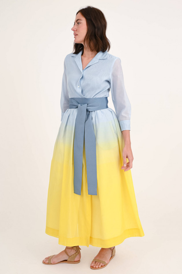 Sara Roka Kleid EDNA im Ombré-Look in Hellblau/Gelb