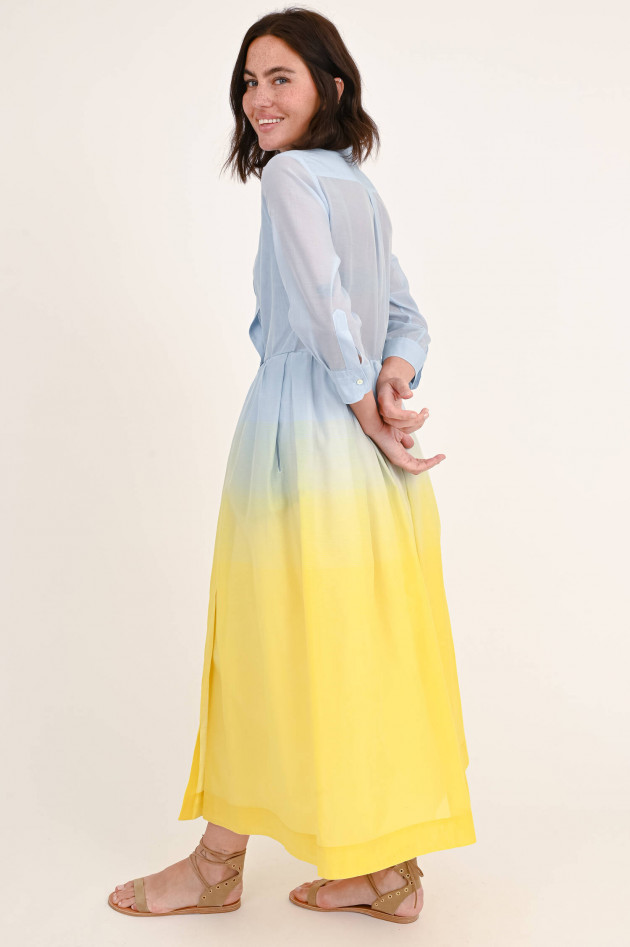 Sara Roka Kleid EDNA im Ombré-Look in Hellblau/Gelb