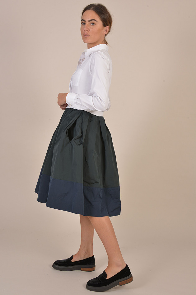 Sara Roka Kleid mit fixiertem Oberteil in Navy/Weiß