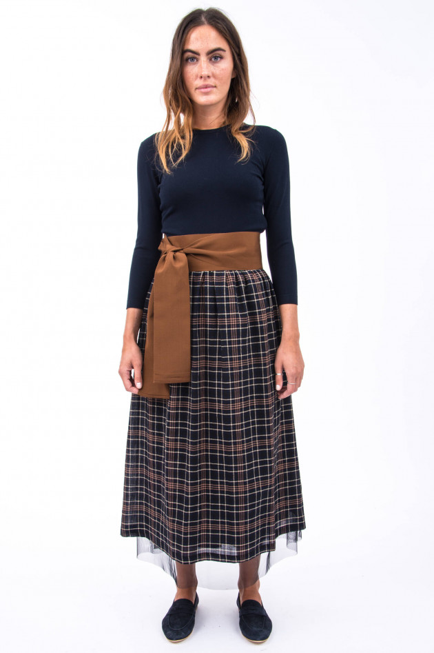 Sara Roka Kleid HEIKE in Navy/Gemustert