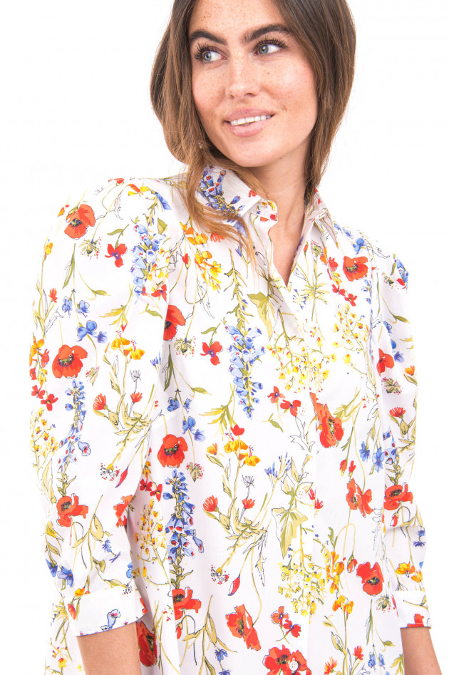 Sara Roka Blusenkleid mit Taillengürtel in Multicolor