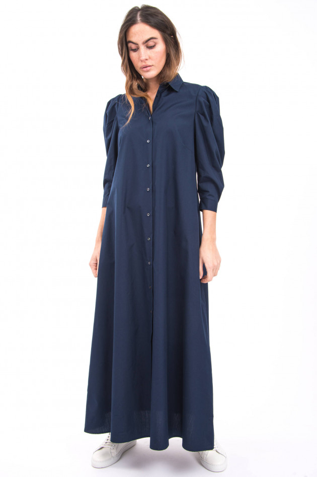 Sara Roka Blusenkleid mit Taillengürtel in Navy