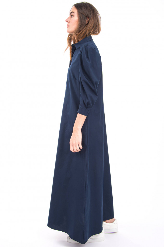 Sara Roka Blusenkleid mit Taillengürtel in Navy