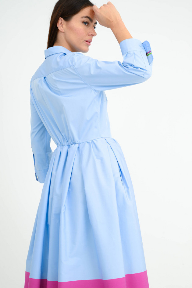 Sara Roka Kleid NIDDI in Hellblau/Multicolor