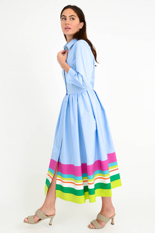 Sara Roka Kleid NIDDI in Hellblau/Multicolor