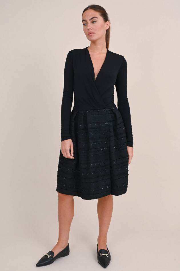 Sara Roka Kleid JILLAN mit Pailletten Details in Schwarz