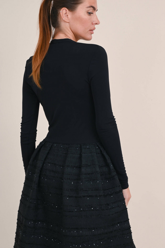 Sara Roka Kleid JILLAN mit Pailletten Details in Schwarz