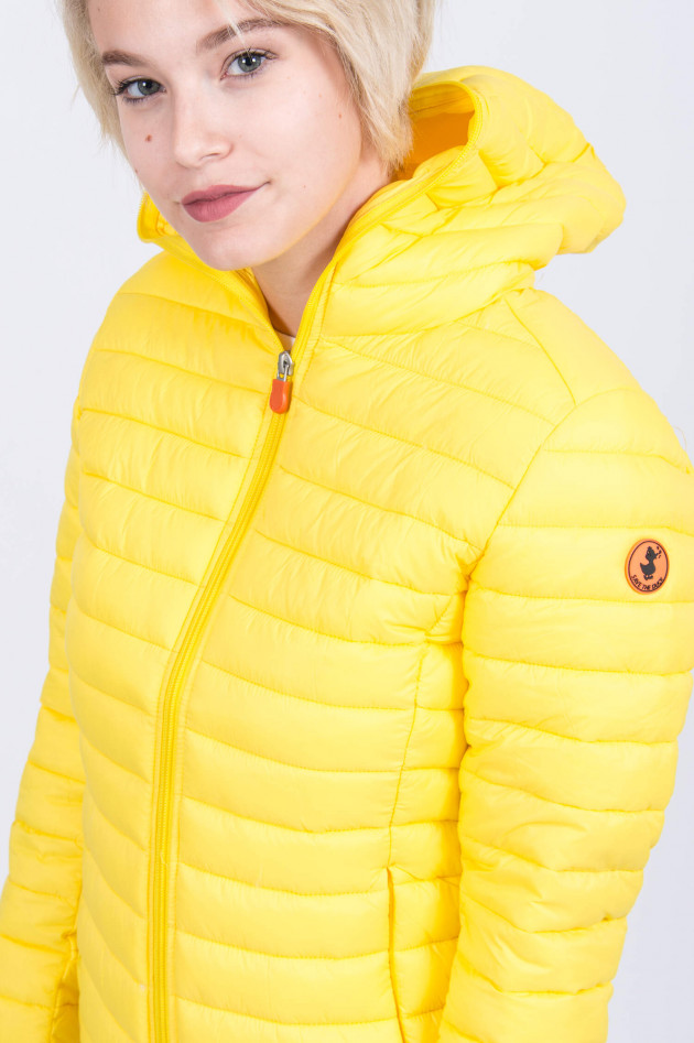 Save the duck Leichte Steppjacke mit Kapuze in Gelb