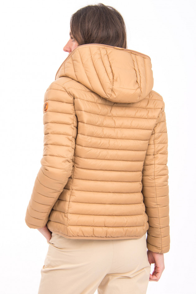 Save the duck Leichte vegane Steppjacke in Caramel