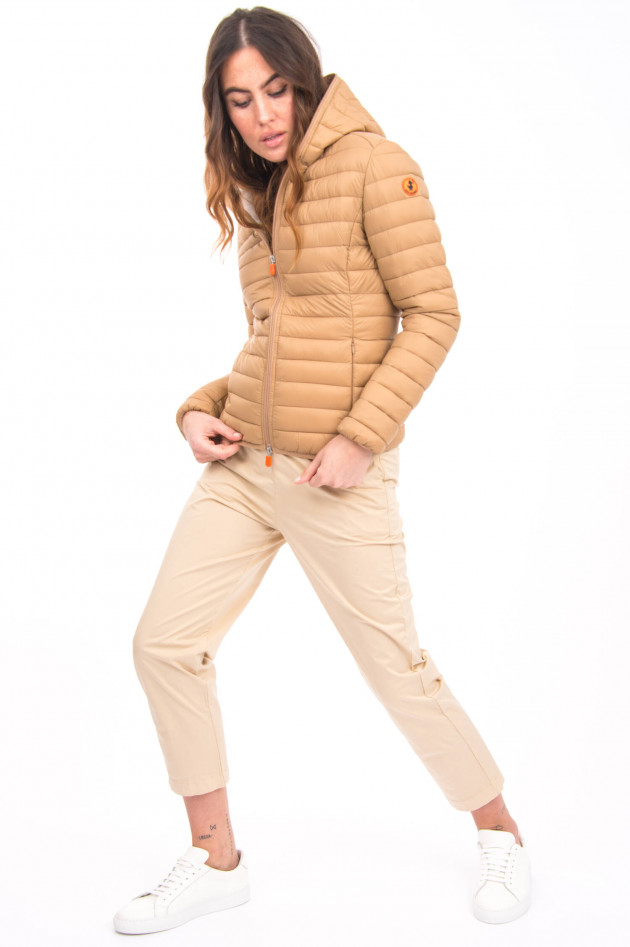 Save the duck Leichte vegane Steppjacke in Caramel