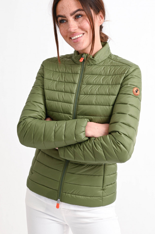 Save the duck Steppjacke AURA mit Stehkragen in Oliv