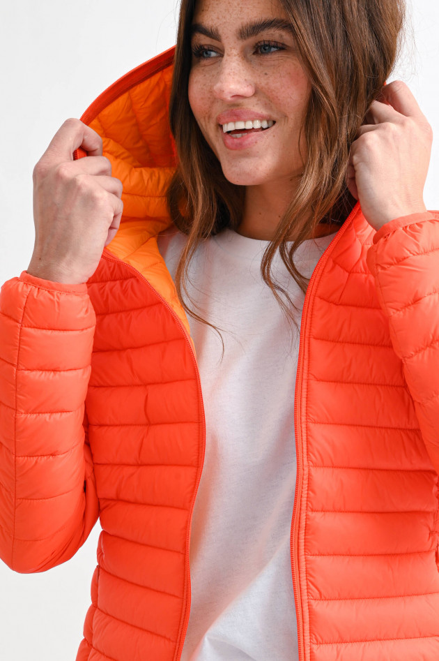 Save the duck Vegane Steppjacke DAISY in Korallrot