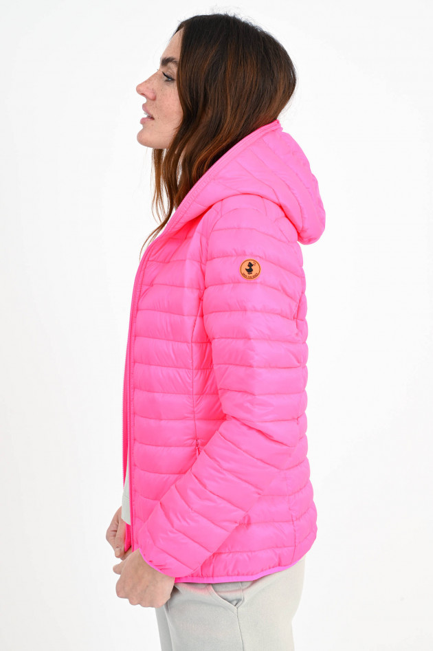 Save the duck Steppjacke KYLA mit Kapuze in Neonpink