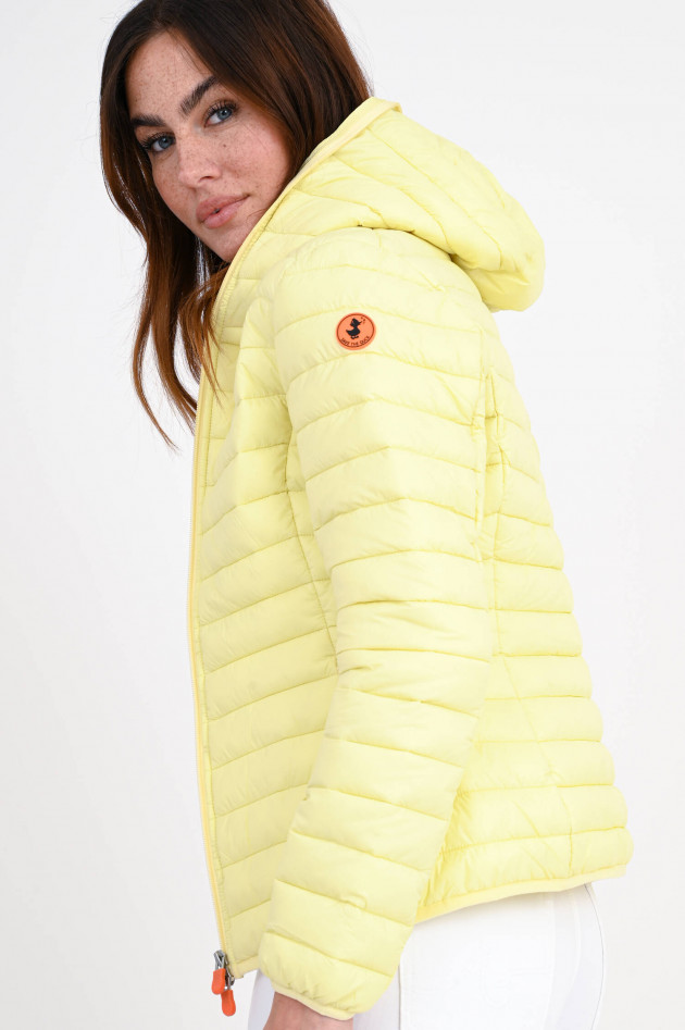 Save the duck Steppjacke DIZY mit Kapuze in Pastellgelb