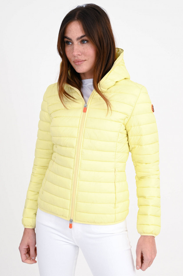 Save the duck Steppjacke DIZY mit Kapuze in Pastellgelb