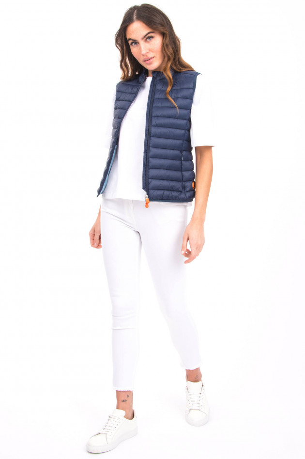 Save the duck Veganes Gilet mit Daunenstepp in Navy