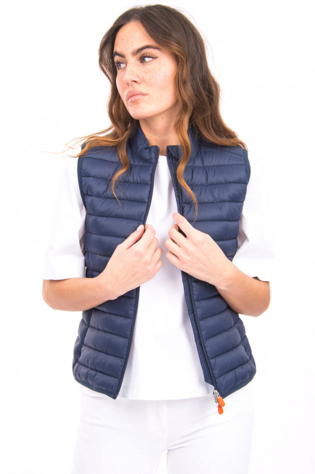 Save the duck Veganes Gilet mit Daunenstepp in Navy