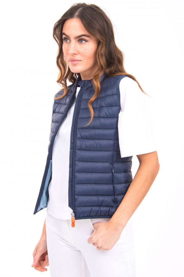 Save the duck Veganes Gilet mit Daunenstepp in Navy