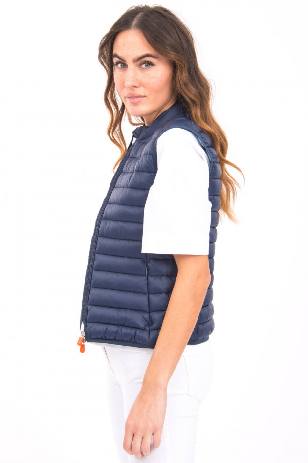 Save the duck Veganes Gilet mit Daunenstepp in Navy