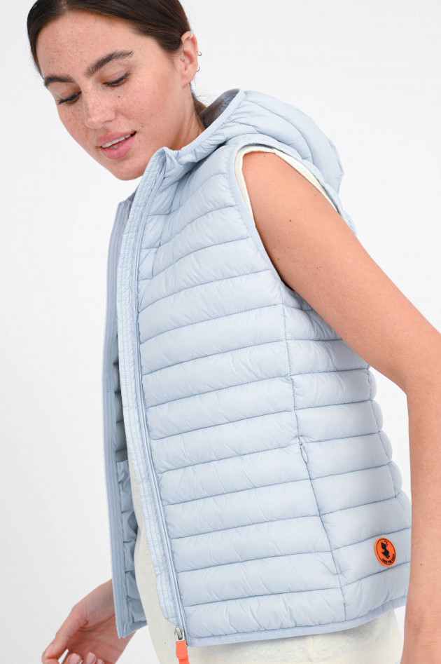 Save the duck Steppgilet DIA mit Kapuze in Grau