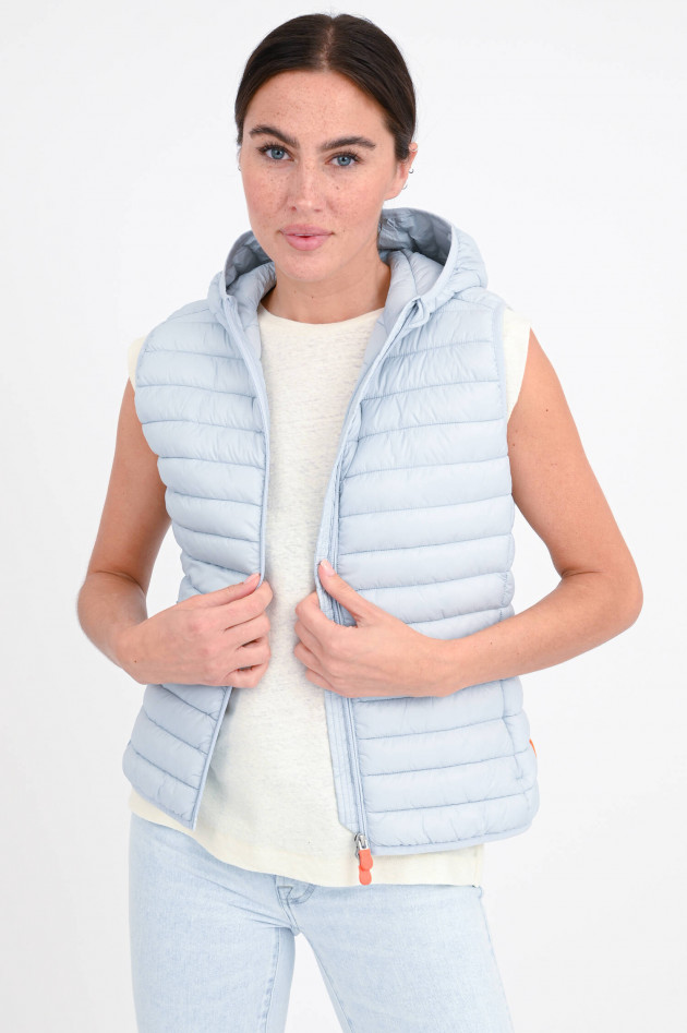 Save the duck Steppgilet DIA mit Kapuze in Grau