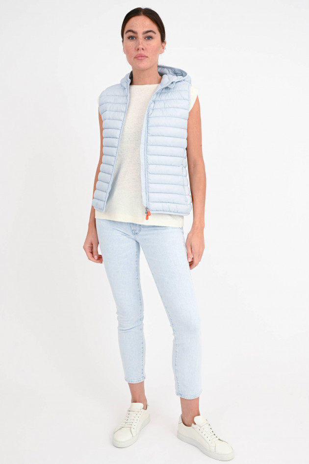 Save the duck Steppgilet DIA mit Kapuze in Grau