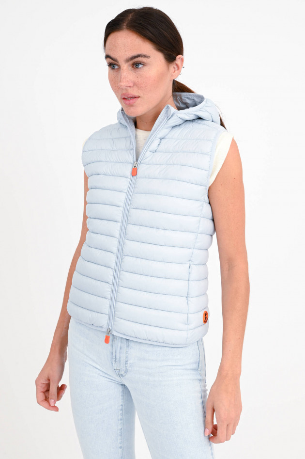 Save the duck Steppgilet DIA mit Kapuze in Grau