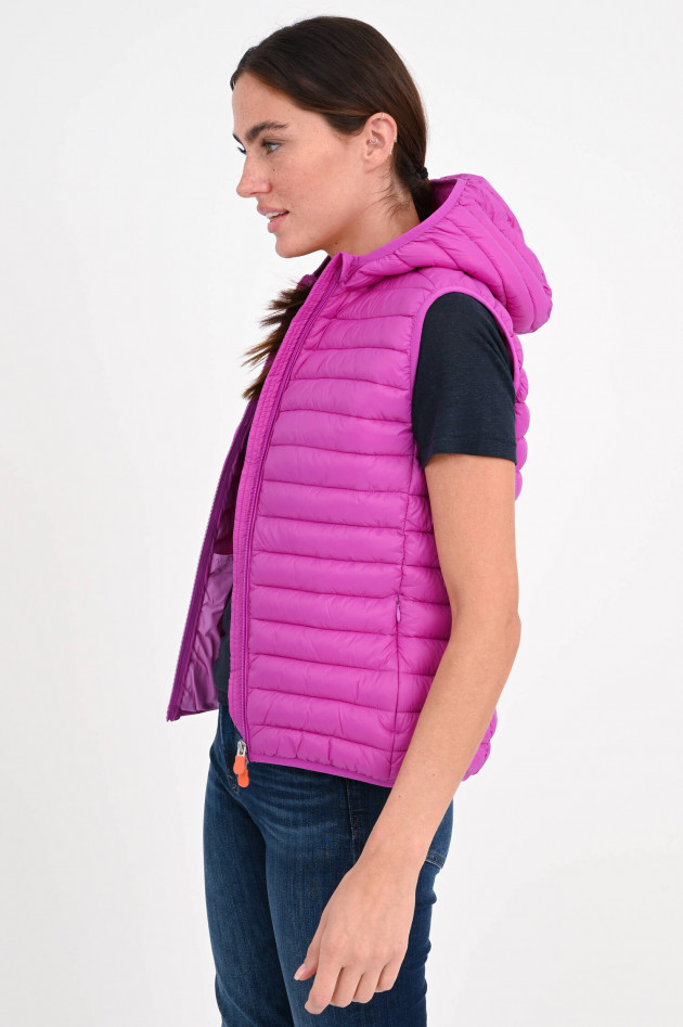 Save the duck Steppgilet DIA mit Kapuze in Lila