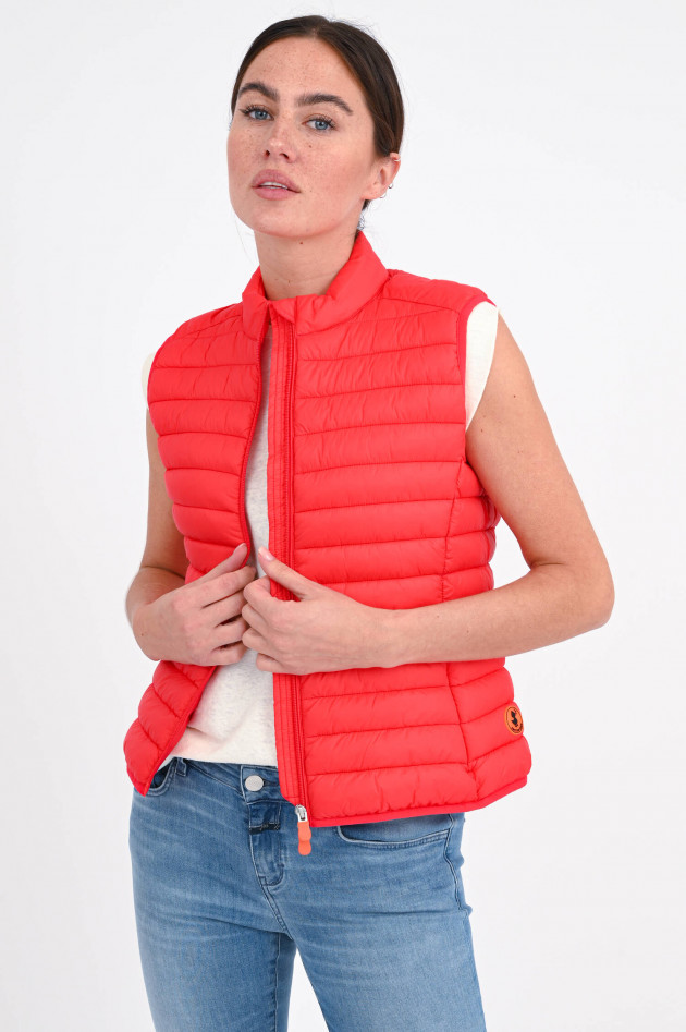 Save the duck Veganes Steppgilet ANITA in Rot
