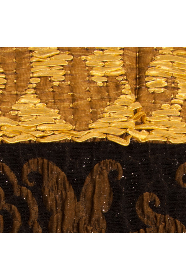 Etro Schal in Gold/Schwarz