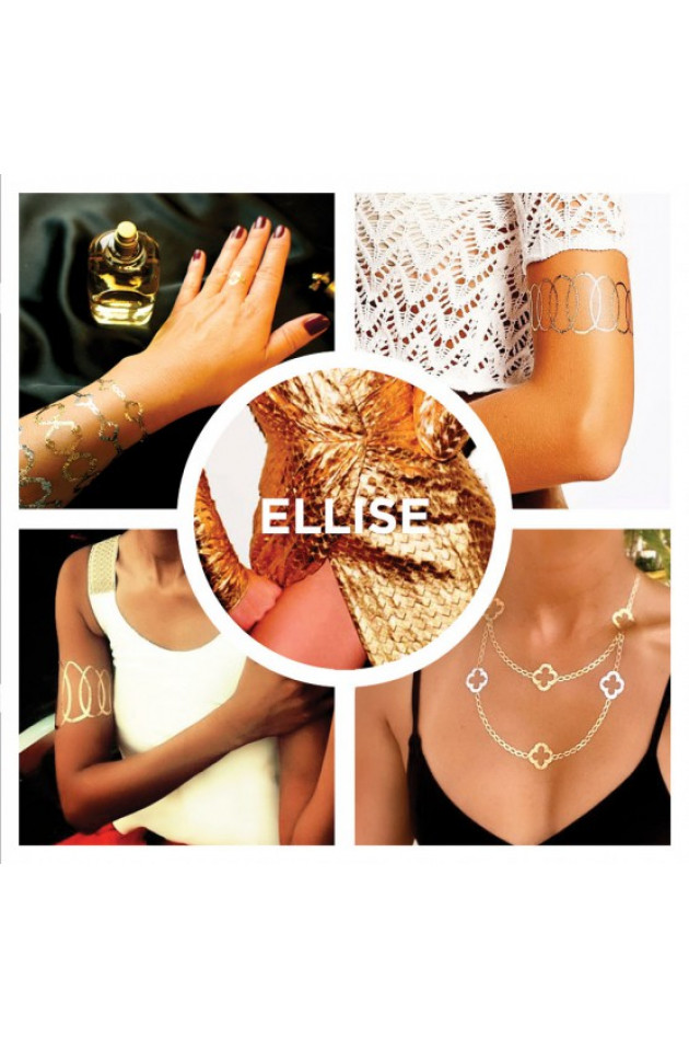 Prtty Schmucktatto ELLISE in Gold/Silber