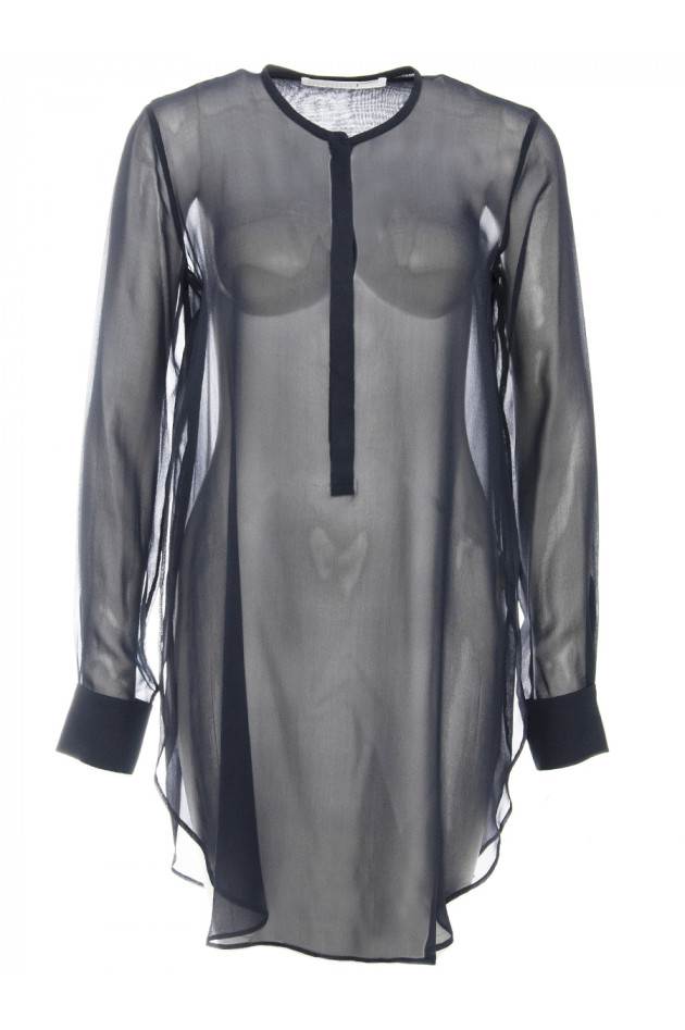 Schumacher Seidenbluse Dunkelblau