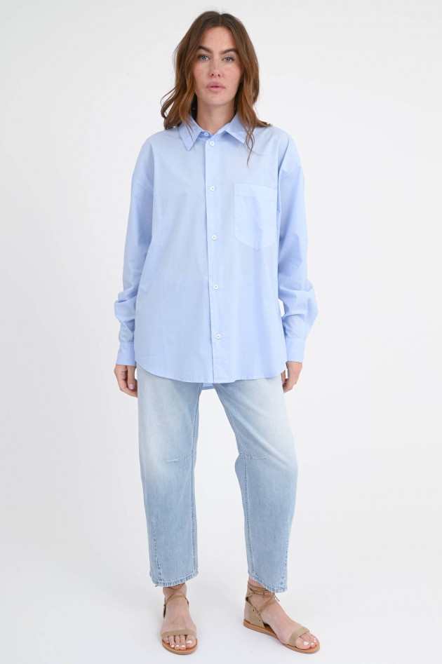 Sea Me Happy Baumwoll-Bluse POPPY in Ice Blue