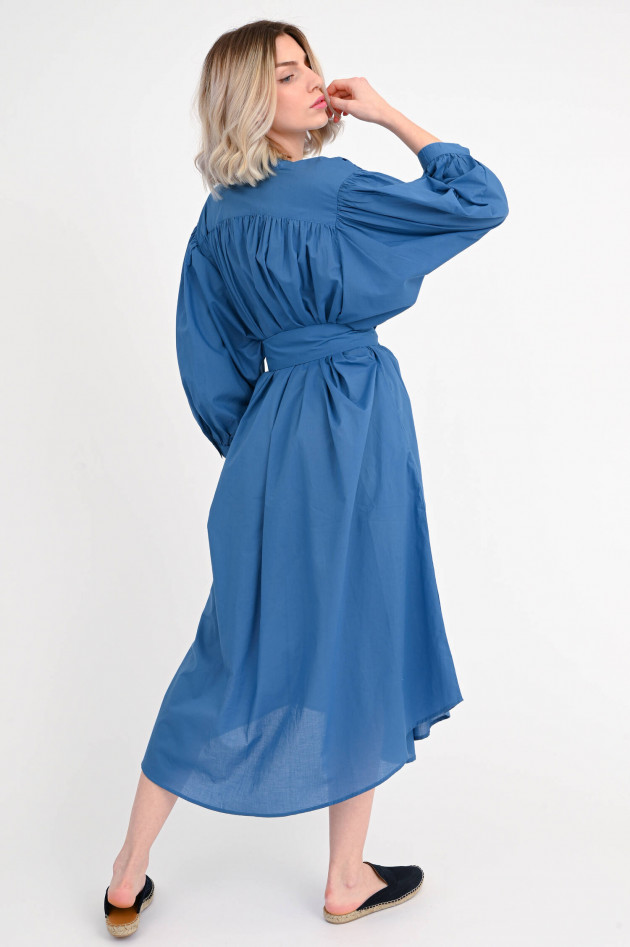 Sea Me Happy Midi-Kleid mit Feldermausarm in Rauchblau