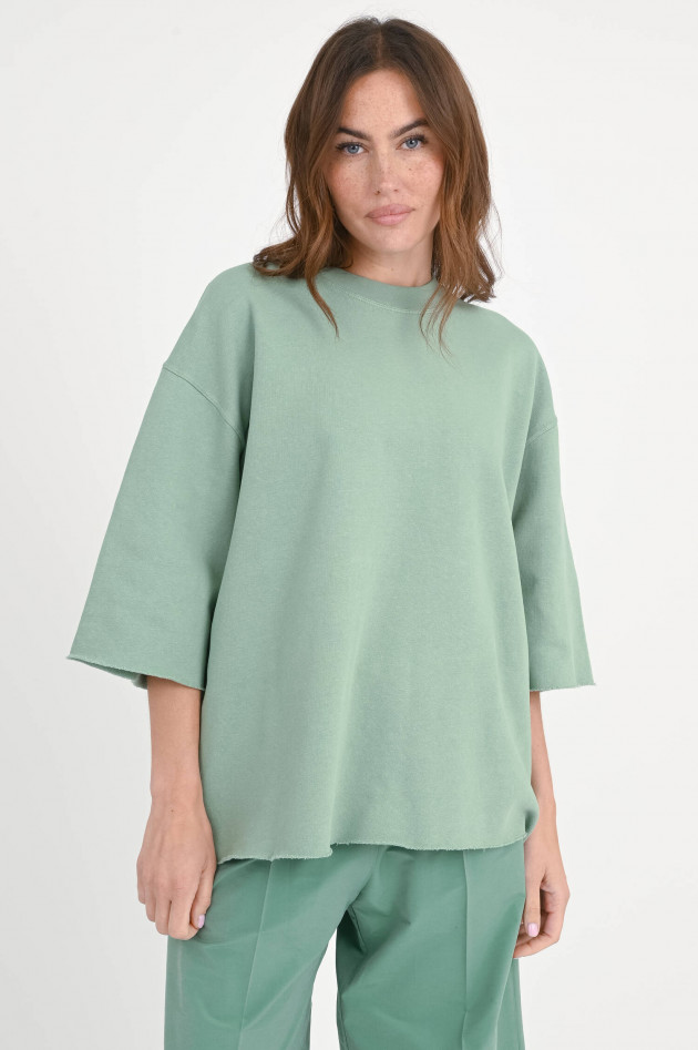 Sea Me Happy Oversize-Sweatshirt TONY in Sage Green