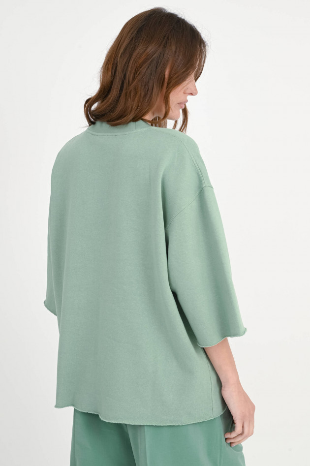 Sea Me Happy Oversize-Sweatshirt TONY in Sage Green
