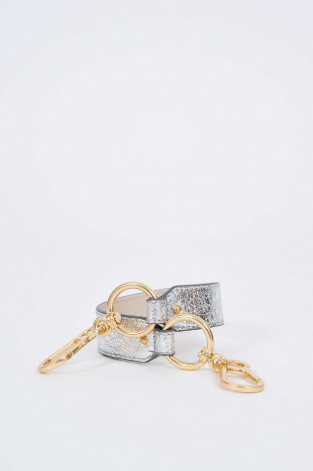 See by Chloé Taschenriemen in Metallic-Silber