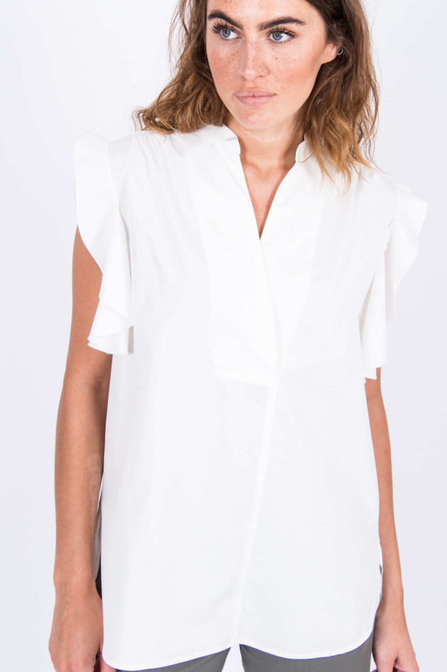 See by Chloé Volant-Bluse in Weiß