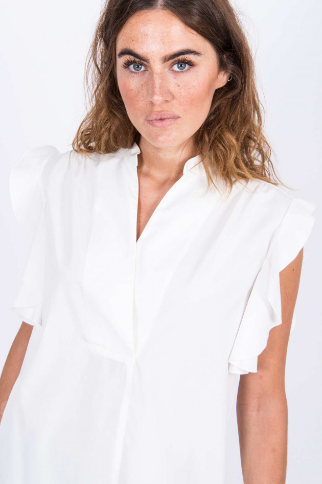 See by Chloé Volant-Bluse in Weiß